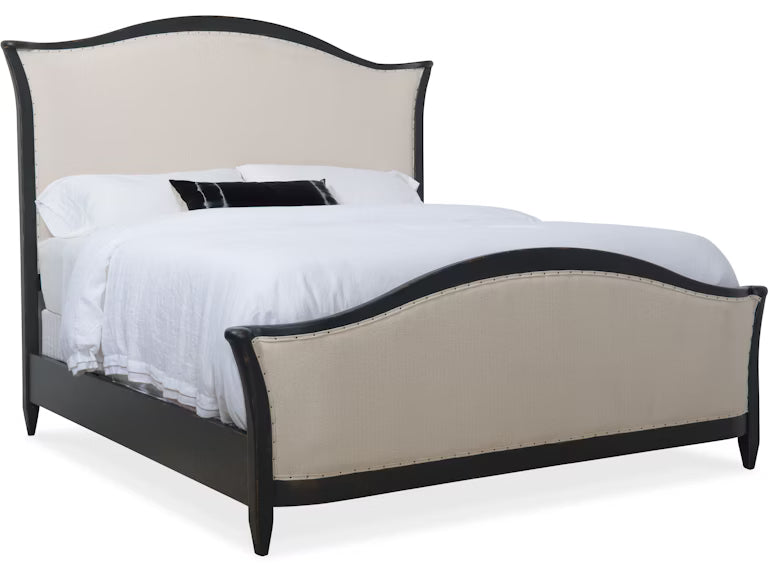 Ciao Bella Upholstered King Bed - Black