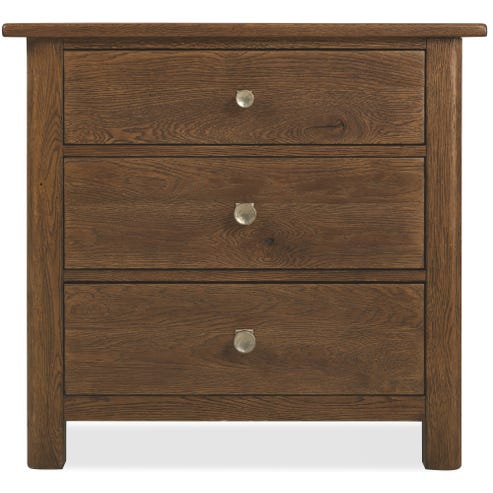 Driftwood Three-Drawer Nightstand