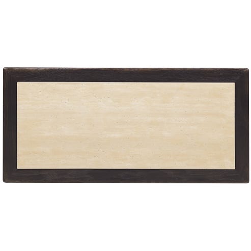 Driftwood One-Drawer Nightstand with Stone Top