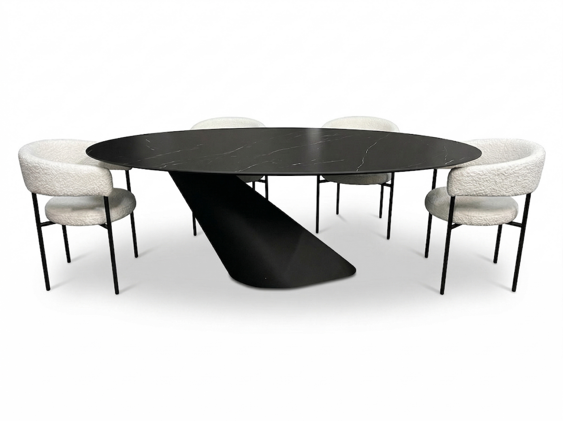 Black Ceramic Top Dining Table