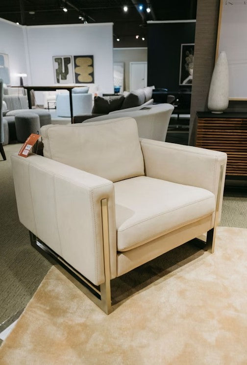 Contemporary Chair with Track Arm