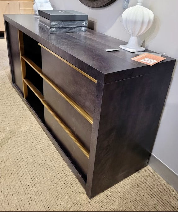 Modern Buffet with Gold Metal Accents