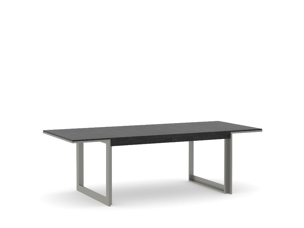 Rectangular Dining Table with Metal Base