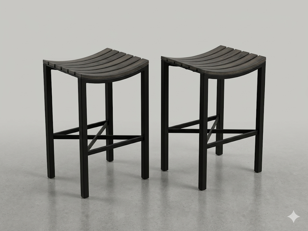 Parsons Wood Seat Counter Stool