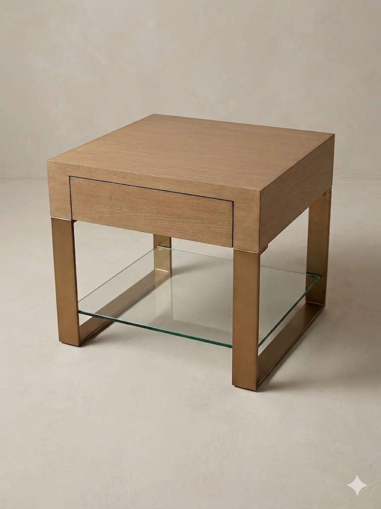 Empire End Table with Drawer