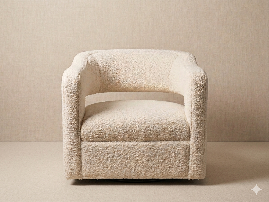 Max Swivel Chair with Wood Base