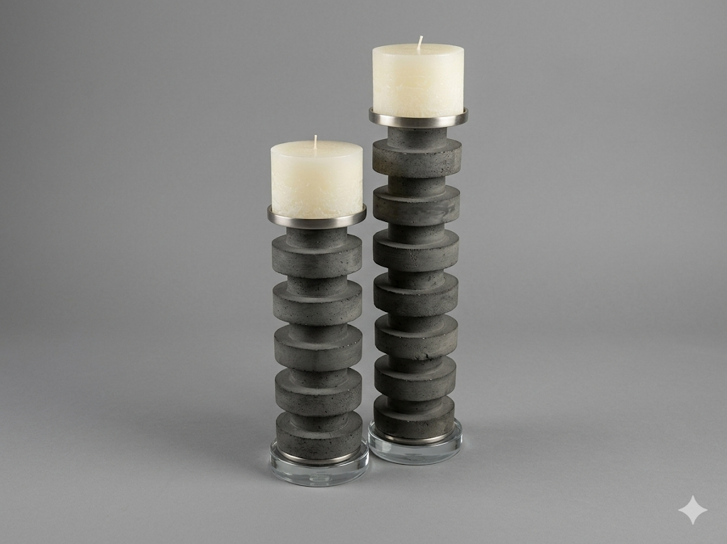 Set of 2 Karun Candle Holders