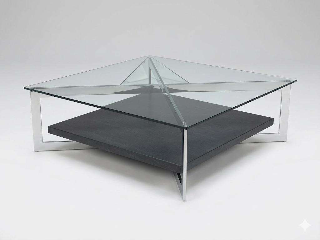 Durand Glass Cocktail Table