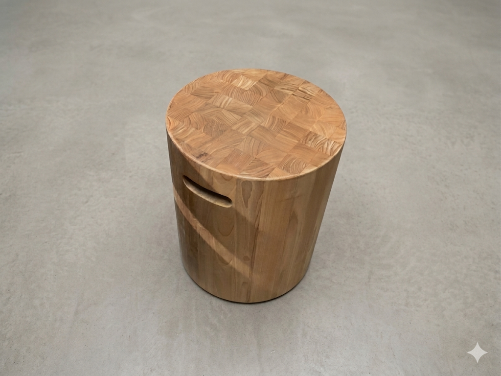Deco Block Round Side Table - Outdoor